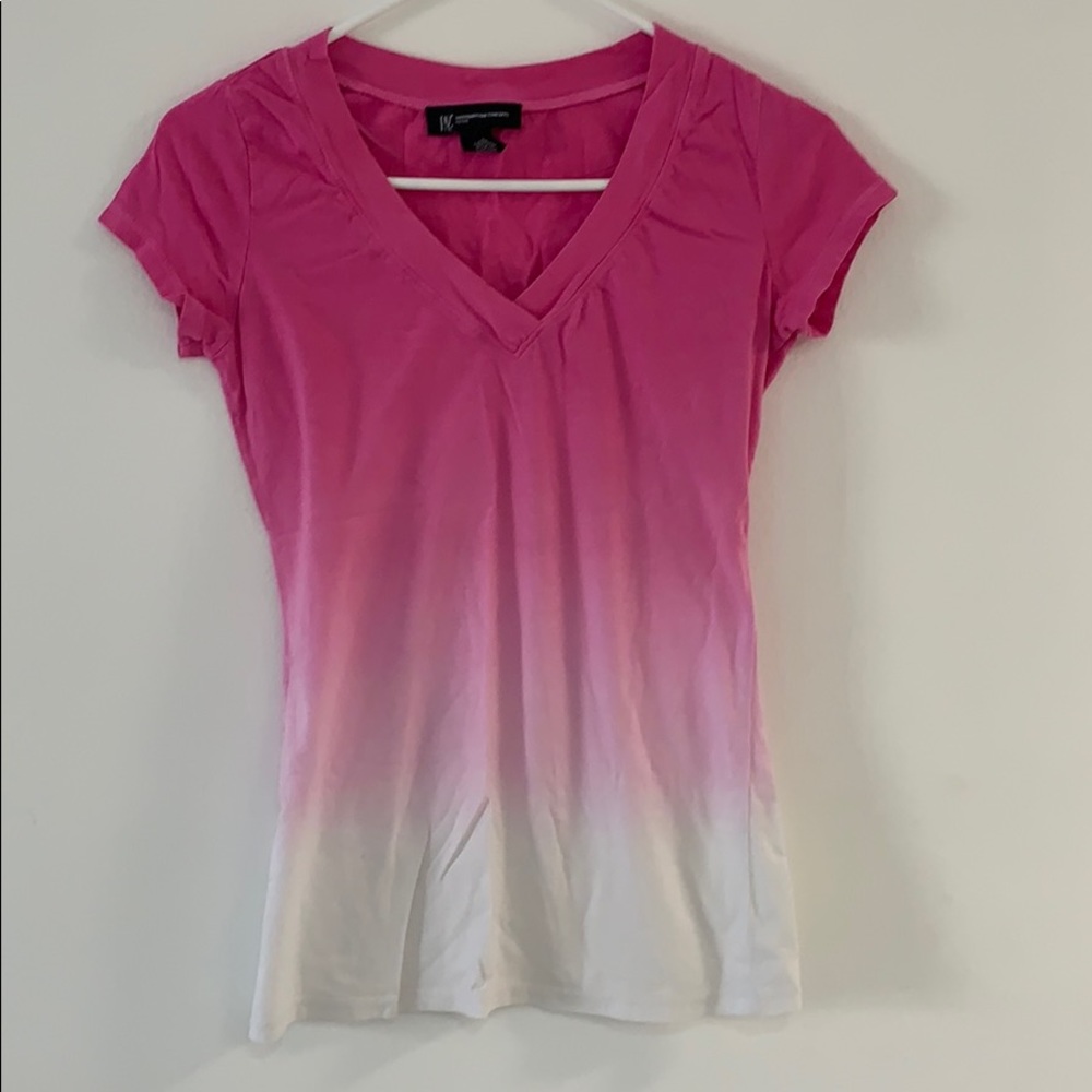 Gradient pink blouse